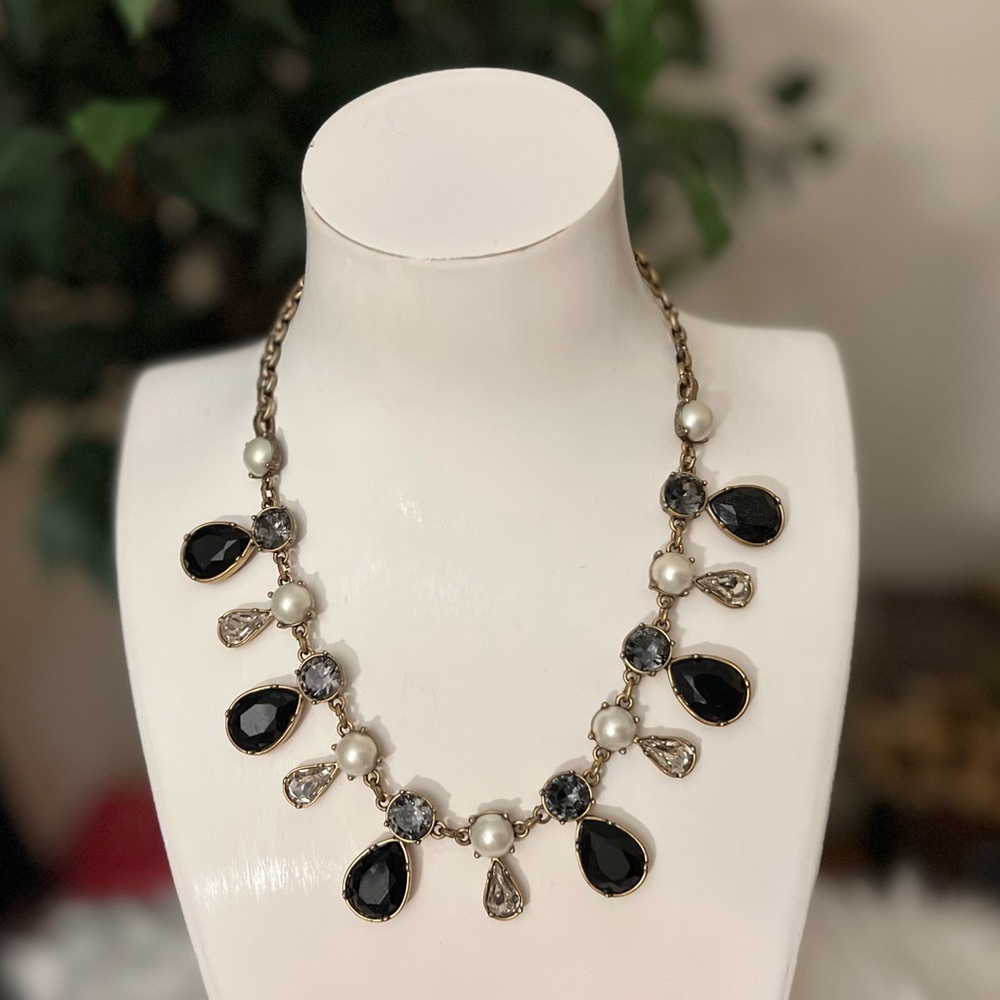 J. Crew Tear Drop Statement Necklace - image 4